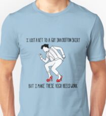 Er tut es wirklich Slim Fit T-Shirt