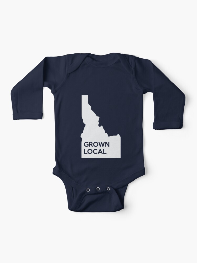 Idaho Baby Romper Locally Grown Idaho Baby Little Idahoan Local Idaho Made in idaho Idaho Locally Grown Baby Bodysuit