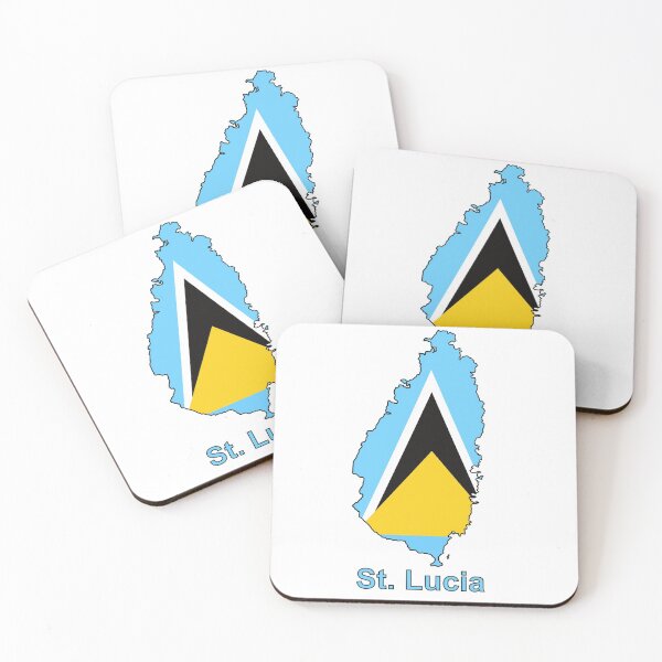 Item preview, St. Lucia Island Flag - Sml Front design designed and sold by VacationCity.
