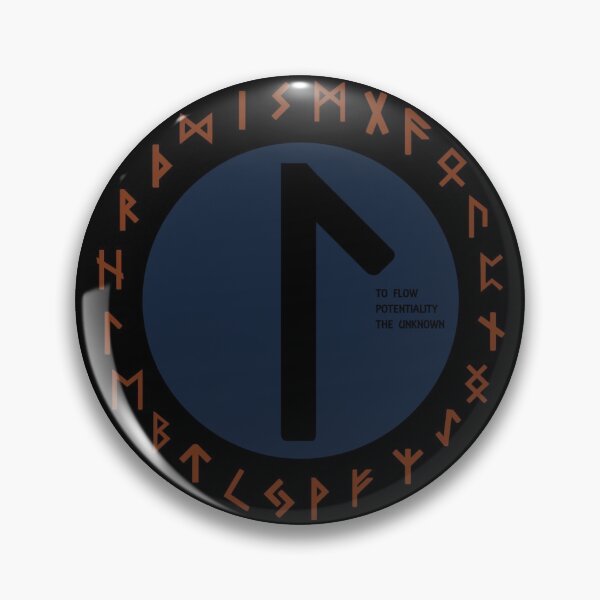 Item preview, Blue Laguz Futhark Rune Symbol designed and sold by Depic Spirit.