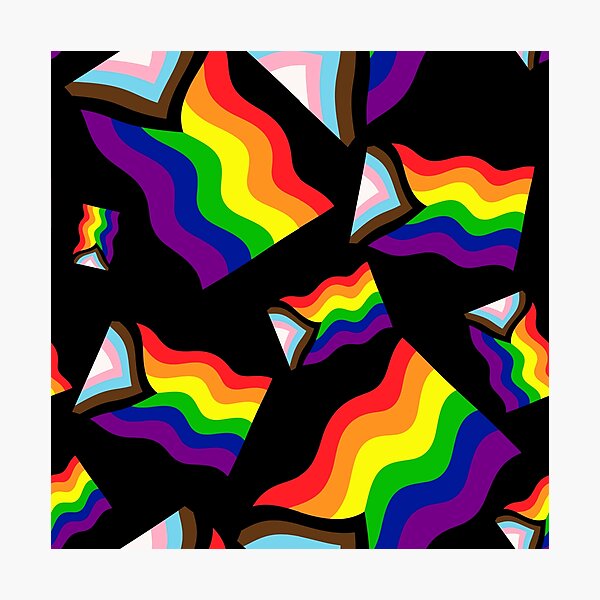 Item preview, Pattern Progress Pride Flag designed and sold by NYXFN.