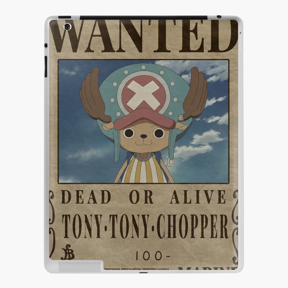 Tony Tony Chopper One Piece Wanted Bounty Poster Ipad Case Skin By Patrika Redbubble