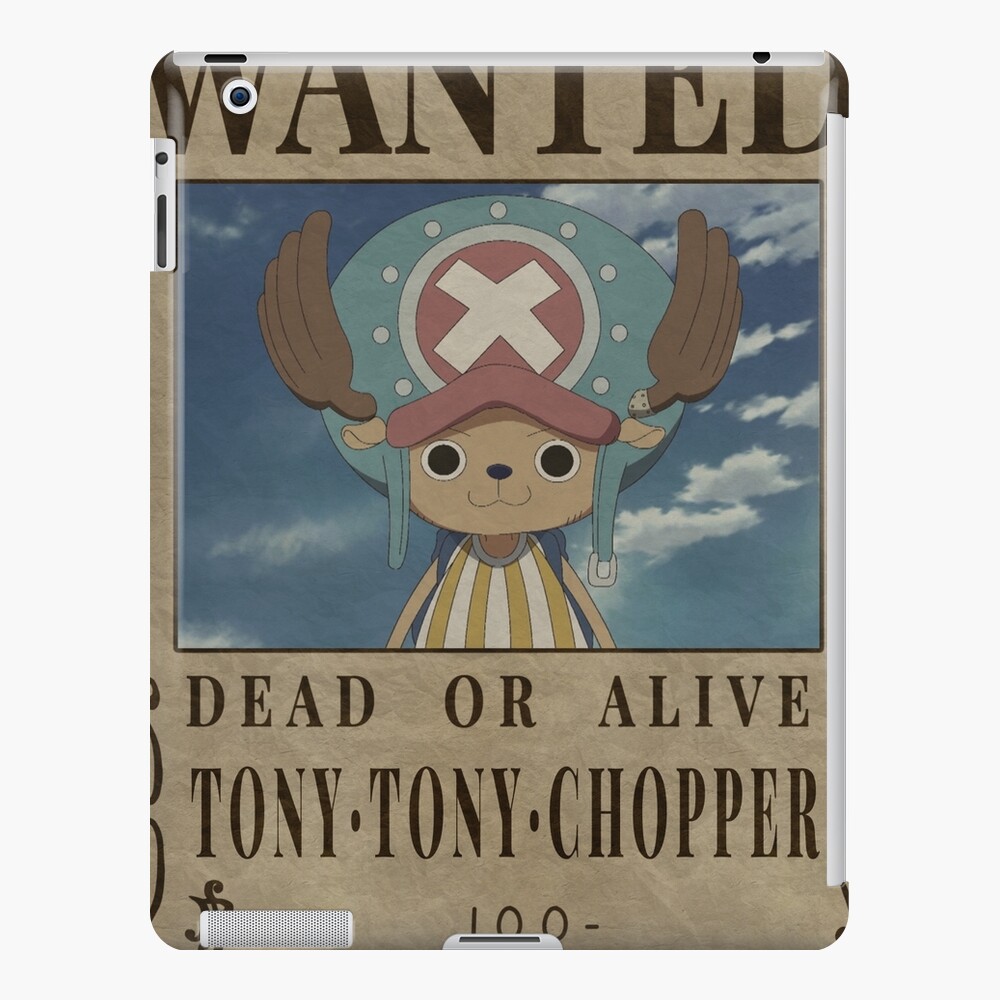 Tony Tony Chopper One Piece Wanted Bounty Poster Ipad Case Skin By Patrika Redbubble