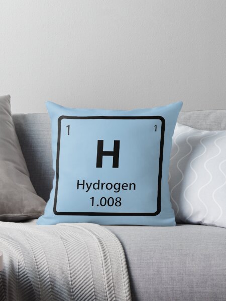 Aperçu de l'œuvre Carreau d'élément Hydrogène noir - Tableau périodique créée et vendue par sciencenotes.