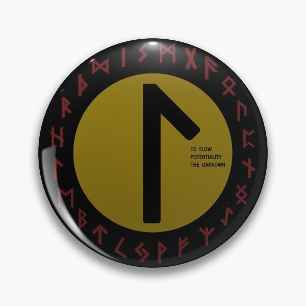 Item preview, Yellow Laguz Futhark Rune Symbol designed and sold by Depic Spirit.