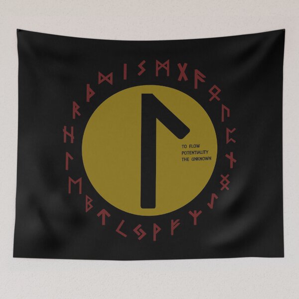 Item preview, Yellow Laguz Futhark Rune Symbol designed and sold by Depic Spirit.