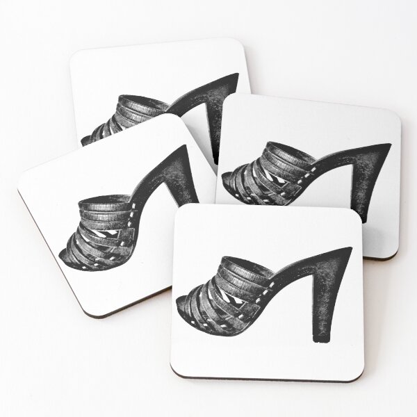 Artikelvorschau, verwitterte schwarze High Heel Art entworfen und verkauft von Miss Sparkle.