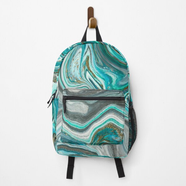 Item preview, Agate Abstract Teal, Gray, White, Brown Swirl Pattern designed and sold by silviaol.