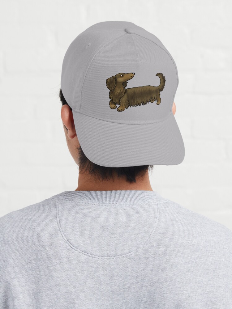 Alternate view of Long Haired Dachshund - Brown and Tan Cap