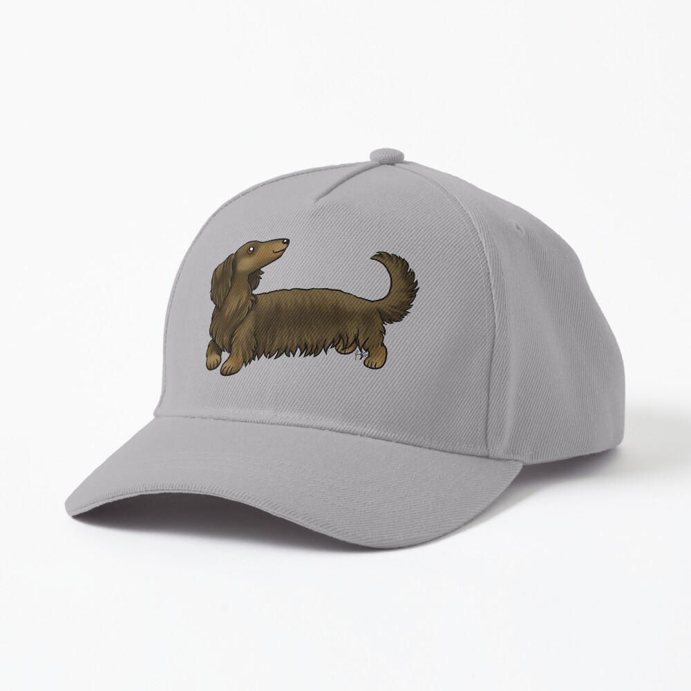 Long Haired Dachshund - Brown and Tan Cap