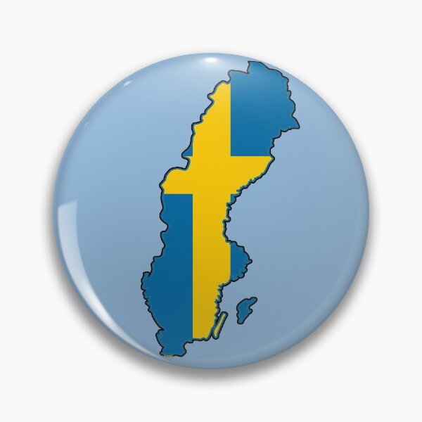 Item preview, Sweden Map With Swedish Flag designed and sold by Havocgirl.