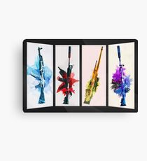CS:GO Watercolor weapons v2 Canvas Print