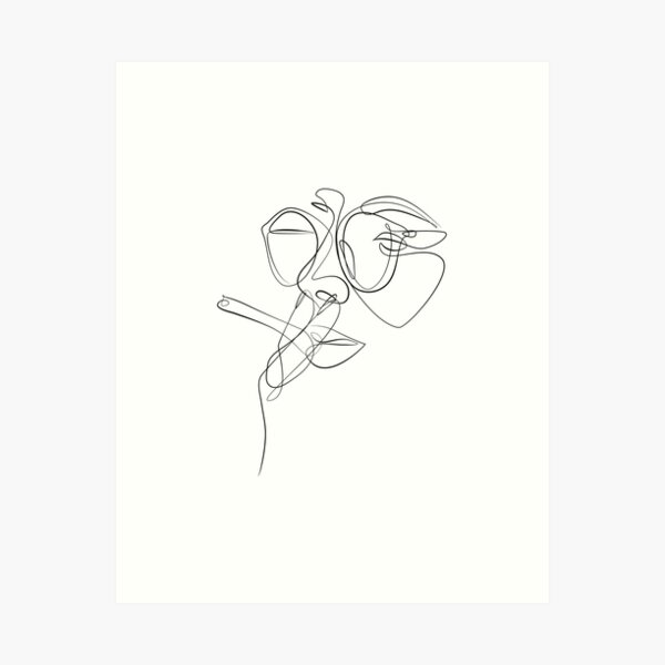 Minimal Woman Portrait Art Print for Sale by Elsabe Smith