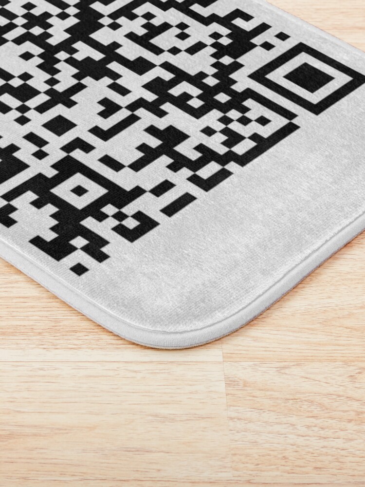 Rickroll on sale QR Code Mat