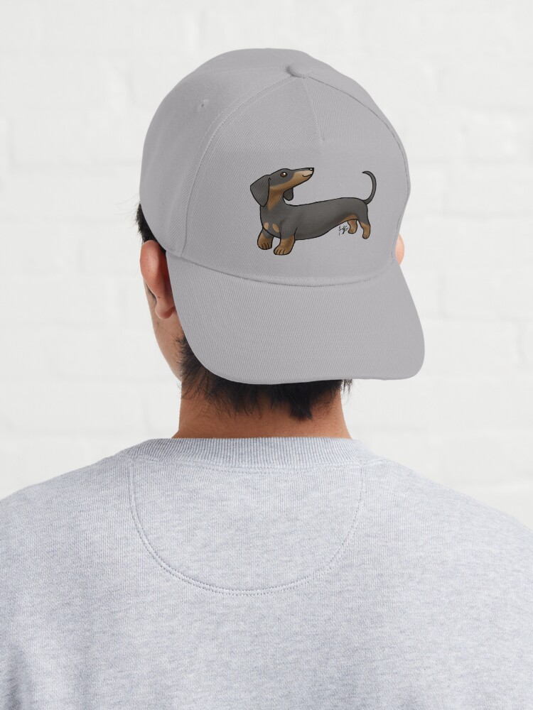 Alternate view of Smooth Coat Dachshund - Black and Tan Cap