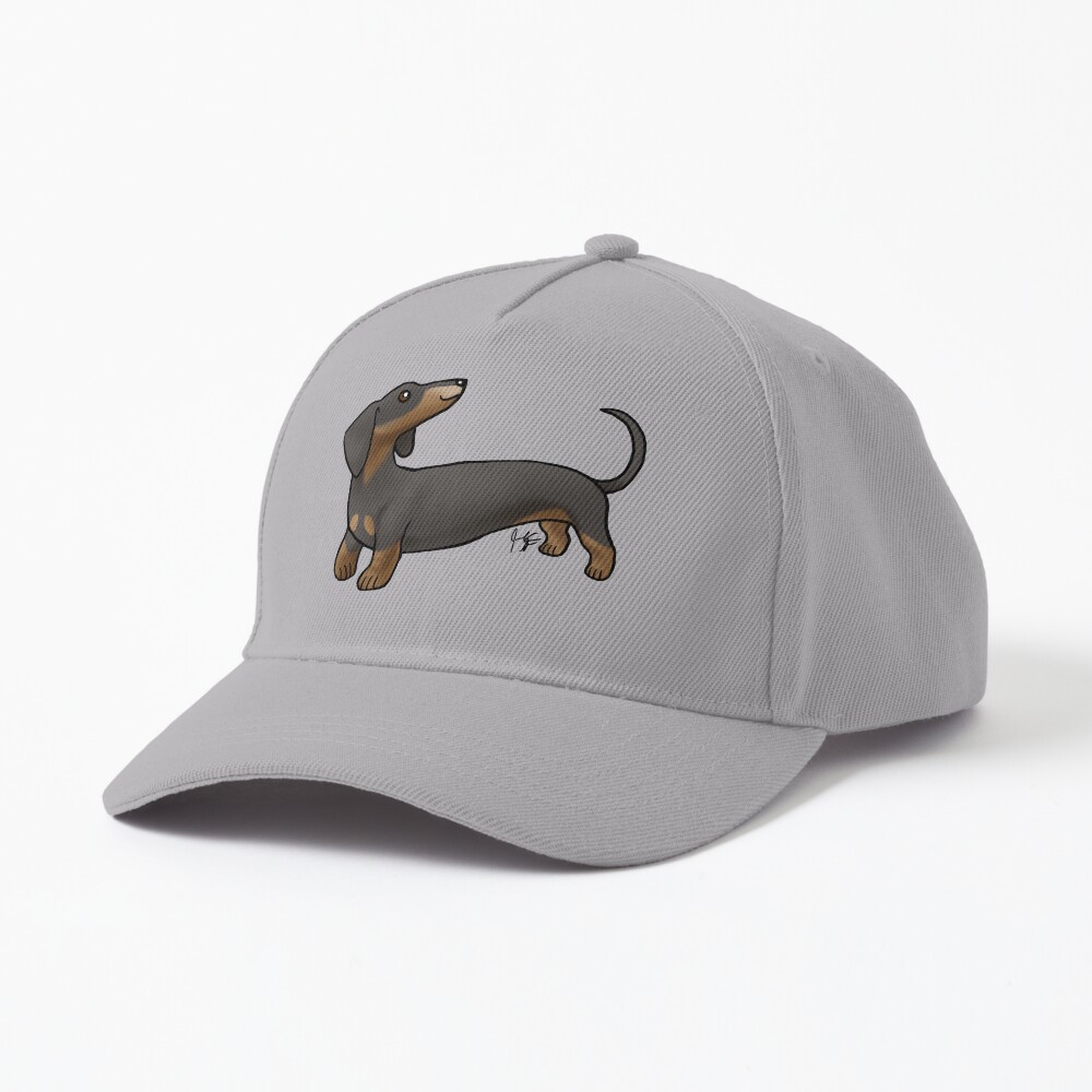 Smooth Coat Dachshund - Black and Tan Cap