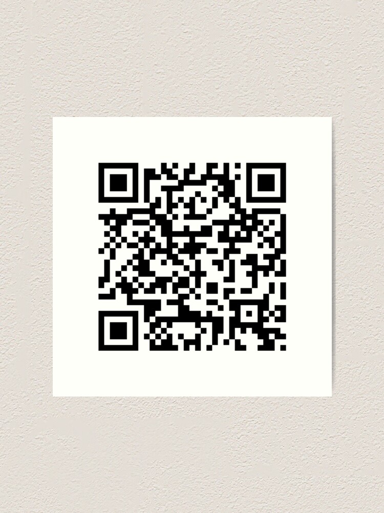 Rick Roll QR Code Pixelart, creation #17483