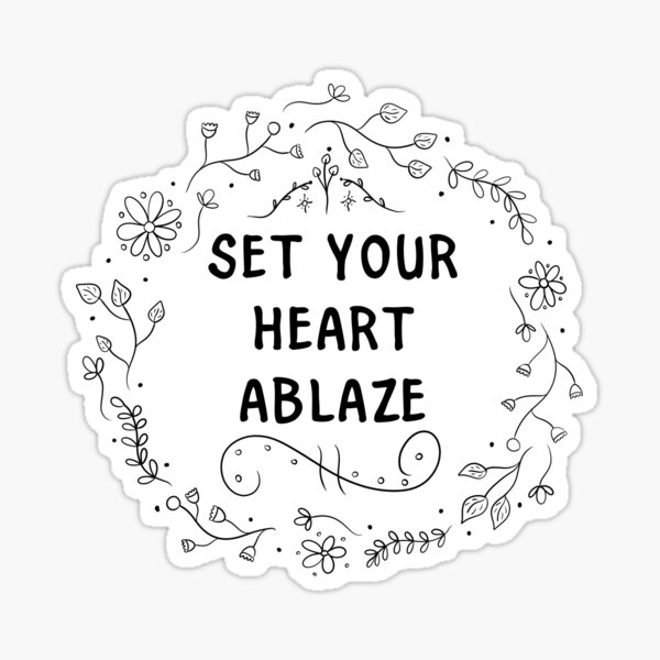 Item preview, set your heart ablaze... designed and sold by StudioNort.