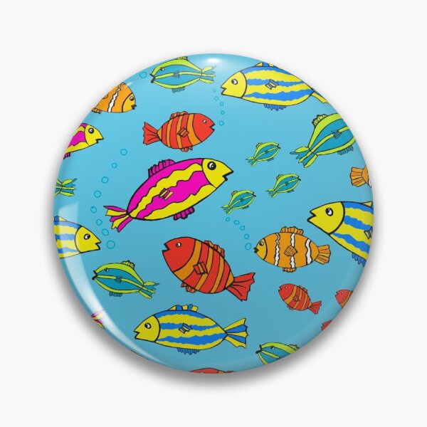 Item preview, Colorful cartoon fish designed and sold by clounewcomb.