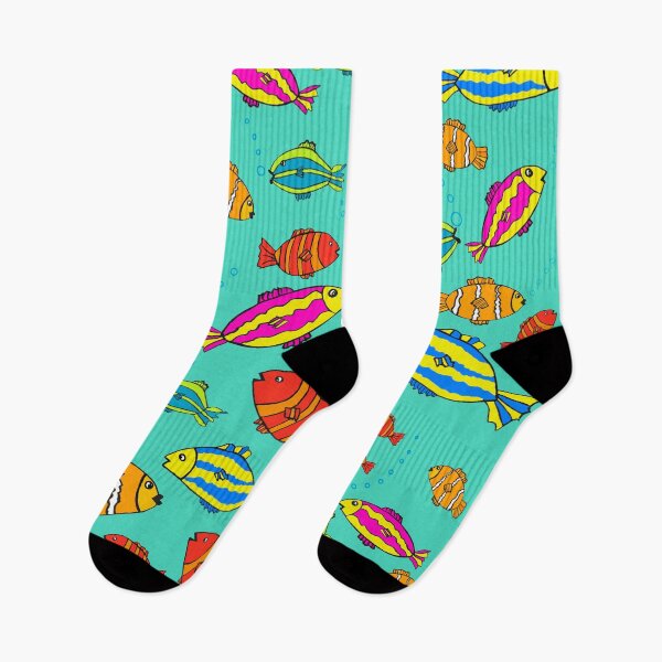 Item preview, Colorful cartoon fish designed and sold by clounewcomb.