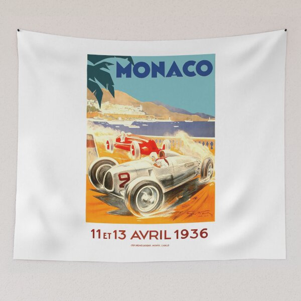 Item preview, 1936 Monaco Grand Prix Race Poster designed and sold by retrographics.
