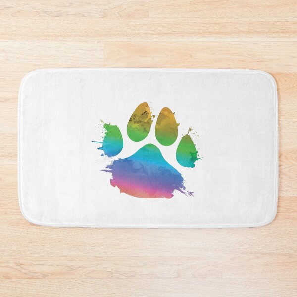 Item preview, Dog Paw Print Rainbow Splash! Colorful Puppy Art Design designed and sold by Tazmaa.