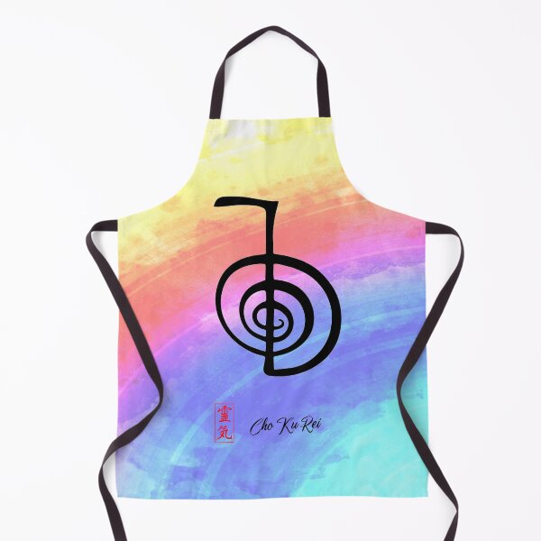 Item preview, Reiki Power Symbol Cho Ku Rei colorful background designed and sold by Bluepress.
