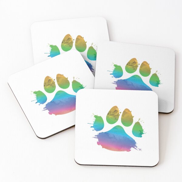Item preview, Dog Paw Print Rainbow Splash! Colorful Puppy Art Design designed and sold by Tazmaa.