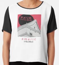 Japanese American Football Chiffon Top