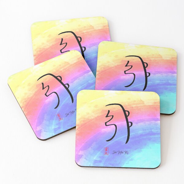 Item preview, Reiki Harmony Symbol Sei Hei Ki colorful background designed and sold by Bluepress.