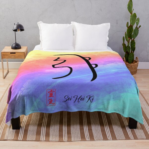 Item preview, Reiki Harmony Symbol Sei Hei Ki colorful background designed and sold by Bluepress.