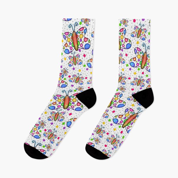 Item preview, Bright cartoom butterflys seamless pattern designed and sold by Dance Vibes: Blingit Studios.