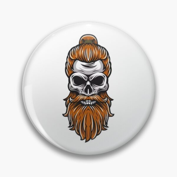 Item preview, skull with hair and chin - Skull - Fear - Halloween designed and sold by rahman-7.