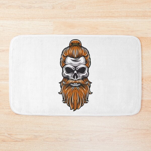 Item preview, skull with hair and chin - Skull - Fear - Halloween designed and sold by rahman-7.