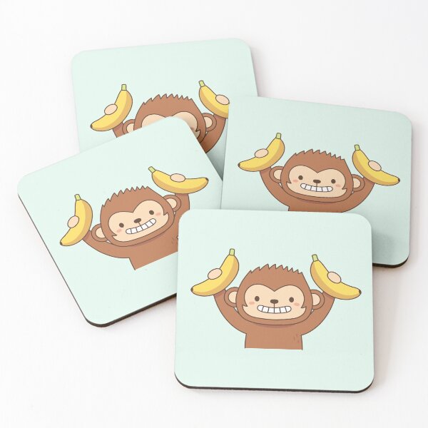 Item preview, Cute Monkey And Bananas designed and sold by rustydoodle.