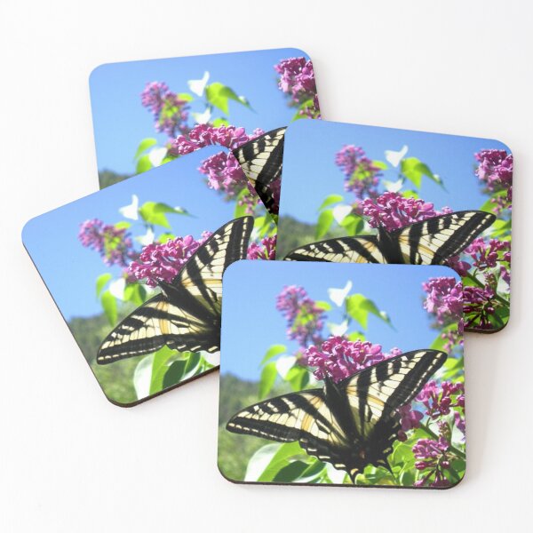 Item preview, Black and White Butterfly on Lilacs designed and sold by KR Art Studio.