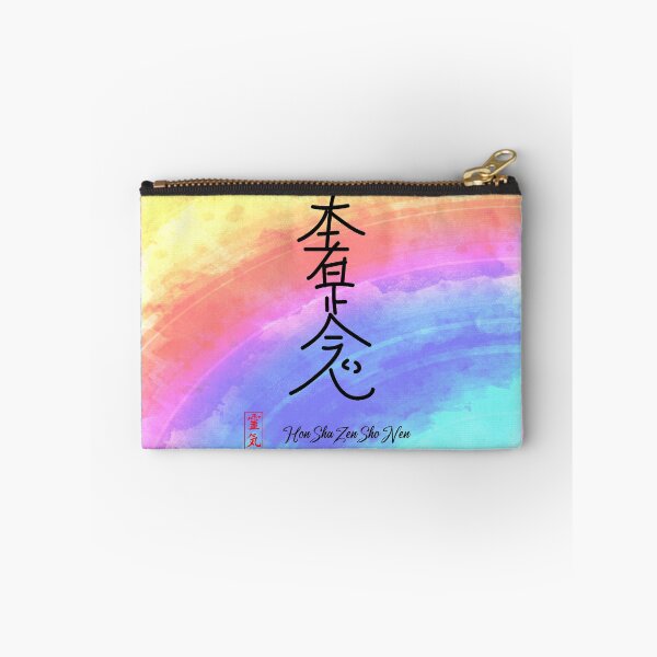 Aperçu de l'œuvre Symbole de connexion Reiki Hon Sha Zen Sho Nen fond coloré créée et vendue par Bluepress.