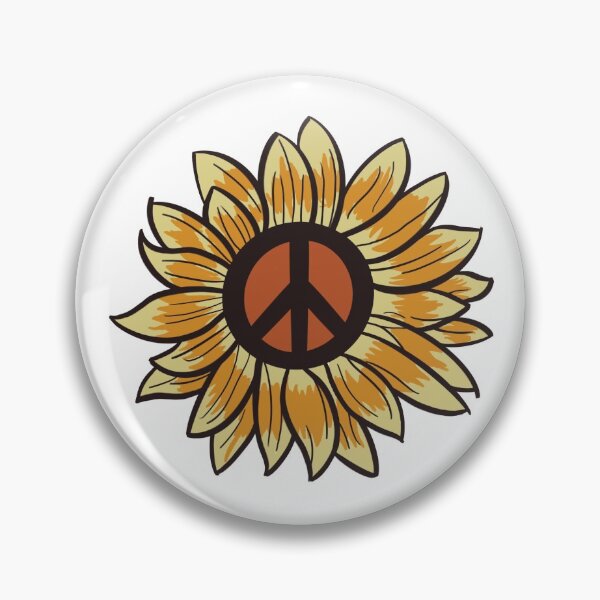 Item preview, 60s 70s Hippie Peace Sunflower Flower Movement Anti War designed and sold by ShamusSleuth.