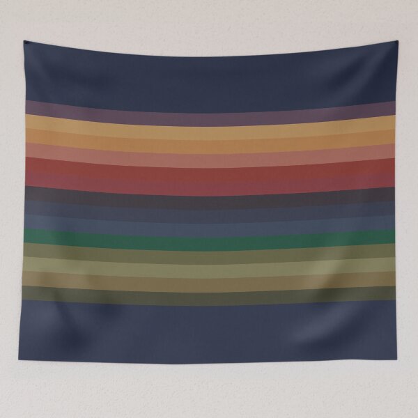 Item preview, Thirteenth Doctor Stripes Navy designed and sold by cosmicallyavg.