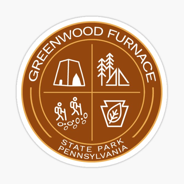 Item preview, Greenwood Furnace State Park Heraldic Logo designed and sold by VanyaKar.