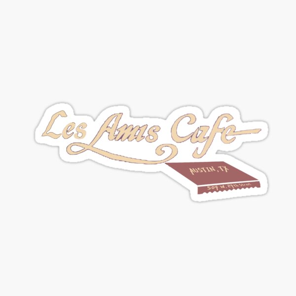 Item preview, Les Amis Cafe, Austin, Texas designed and sold by YesterCool Designs.