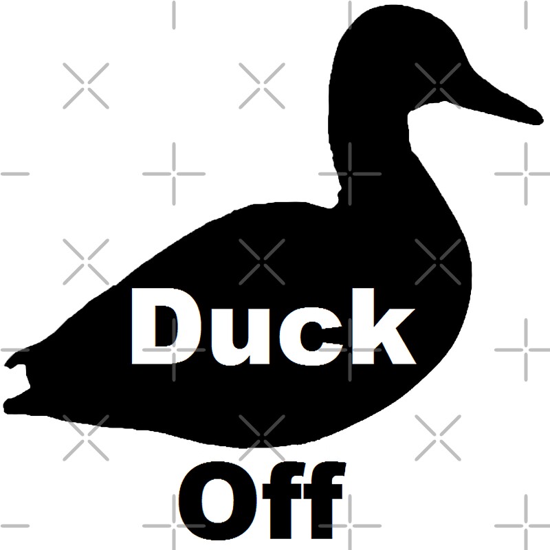 "Duck Off!" Stickers by Angela Goncalves Redbubble