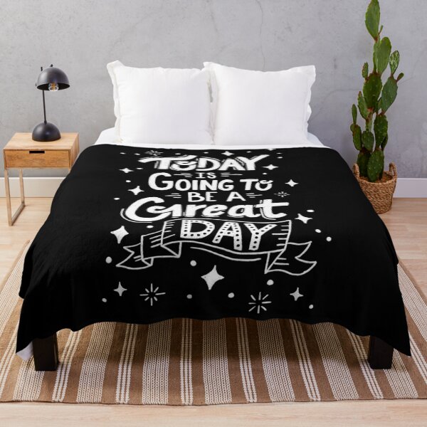 Item preview, Today is Going to Be a Great Day - Black designed and sold by latheandquill.