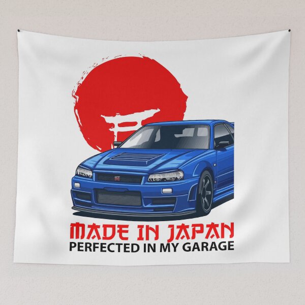 Item preview, Made in Japan Perfected in My Garage Skyline R34 designed and sold by PurpleDome.