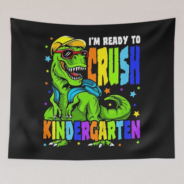 Artikelvorschau, Kids I'm Ready to Crush Kindergarten Dinosaurier 1. Schultag entworfen und verkauft von DavidAlun.