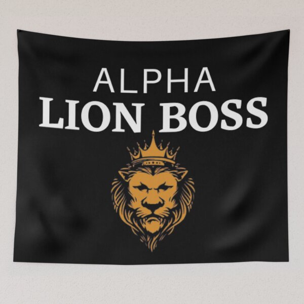 Item preview, Alpha Lion Boss- Black designed and sold by IshitaPoint.