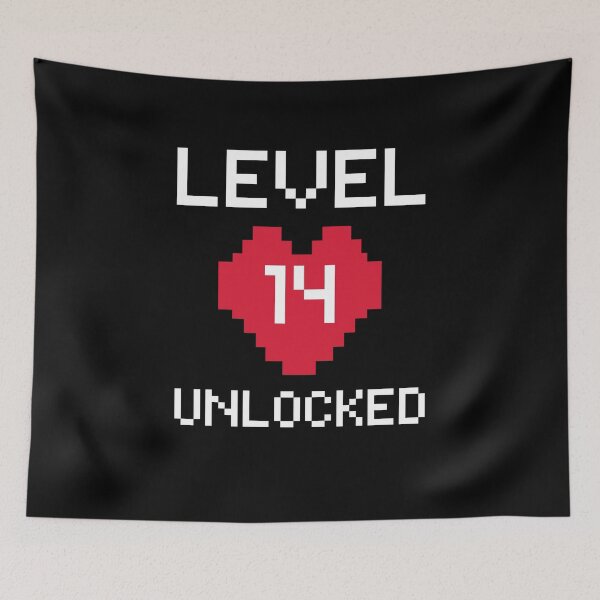 Item preview, Level 14 Unlocked - Gamer 14th Birthday - Video Game lovers designed and sold by aimanart.