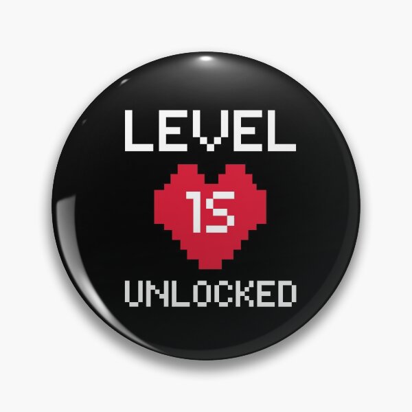 Item preview, Level 15 Unlocked - Gamer 15th Birthday - Video Game lovers designed and sold by aimanart.