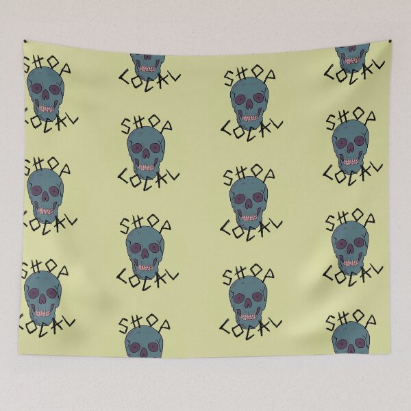 Item preview, Shop Local Skull with Bicycle Wheel Eyes designed and sold by halistull.