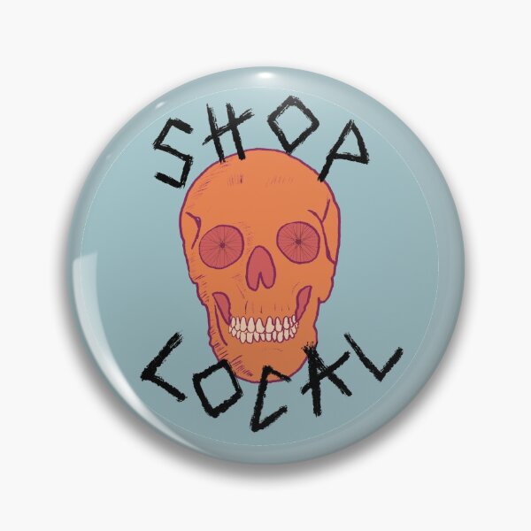 Item preview, Shop Local Skull with Bicycle Wheel Eyes 2 designed and sold by halistull.